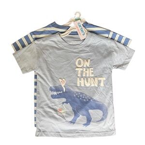 NWT Carter's Kids 2 Piece T-Shirt Set with Dinosaur On The Hunt